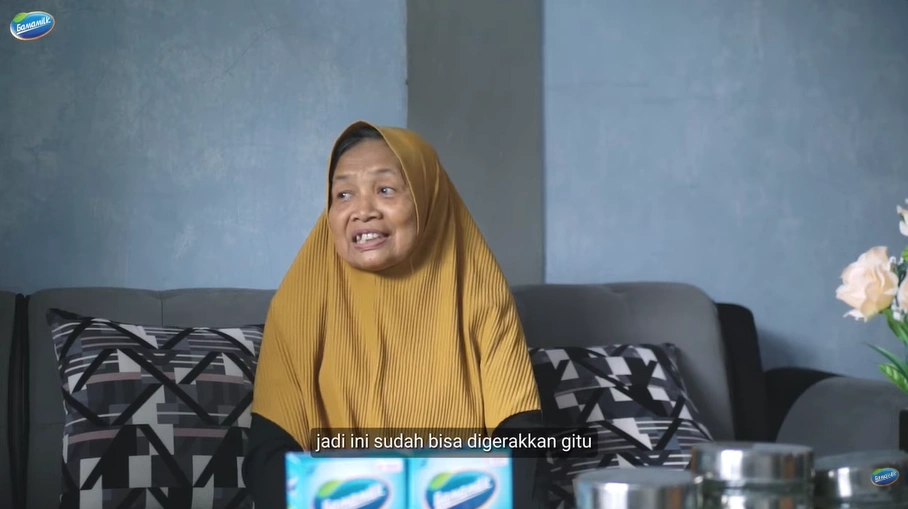 sendi dan lutut bu pudji jadi nyaman digerakkan setelah rutin minum susu gamamilk